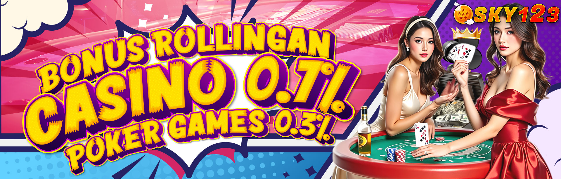 BONUS ROLINGAN CASINO POKER